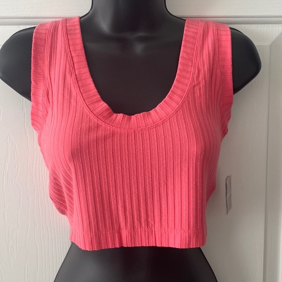 Free People Movement Blissed Out Scoop Neck Cropped Tank Top Small - Picture 2 of 7